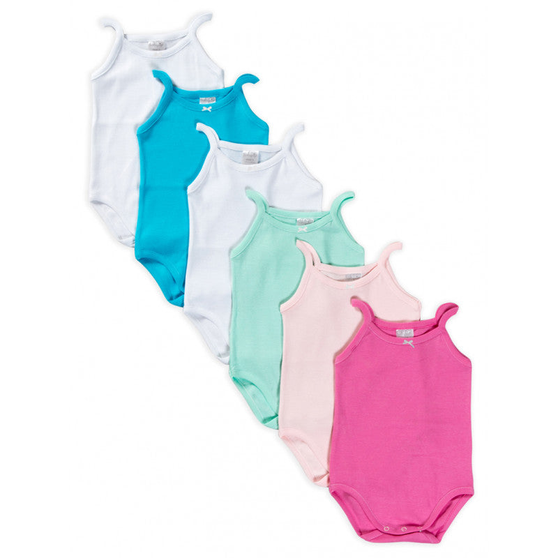 6-Pack Newborn Bodysuits with Narrow Shoulder - 1 Month