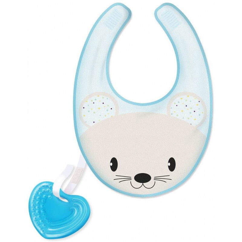 Chicco Blue Teether Bib