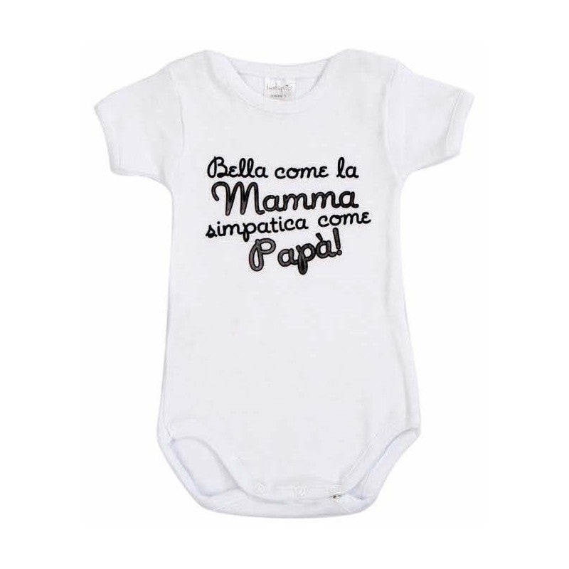 Baby Bodysuit - As Beautiful as Mommy, as Funny as Daddy