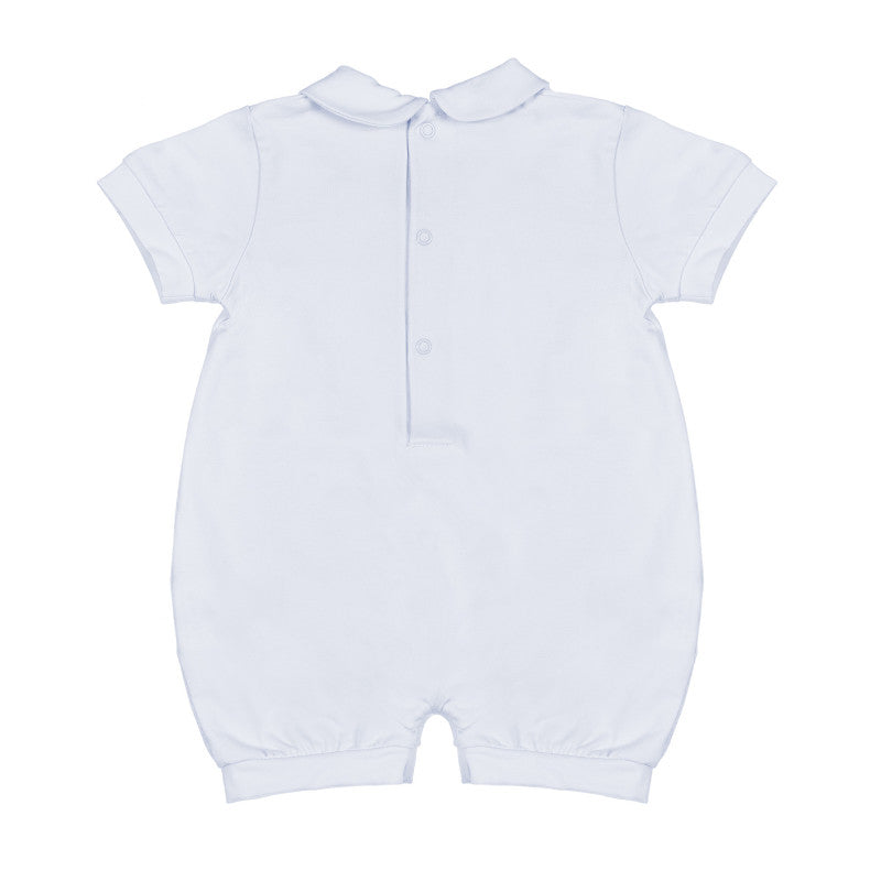 Nanan Blue Romper with Teddy Bear and Balloons - 1 Month