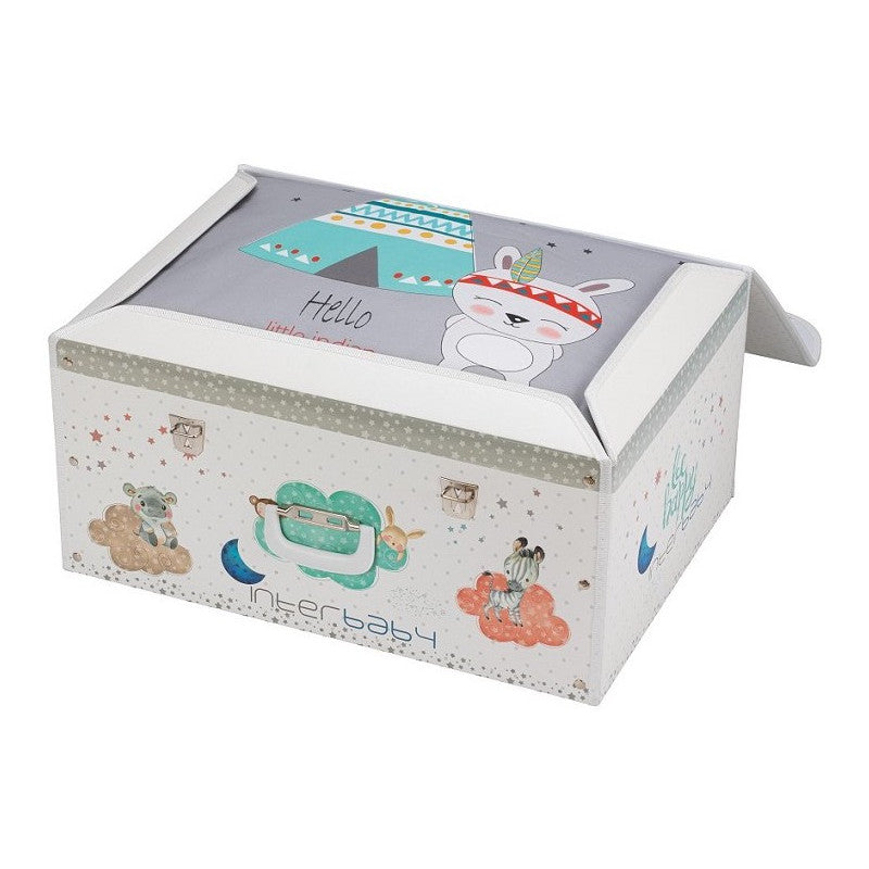 Duvet and Bumper Set for Cot - Little Indian Grey