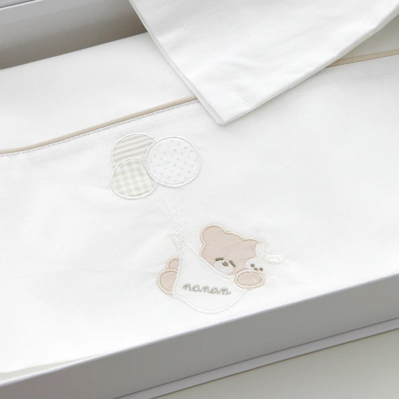 Nanan Balloon Cot Pram Set - White