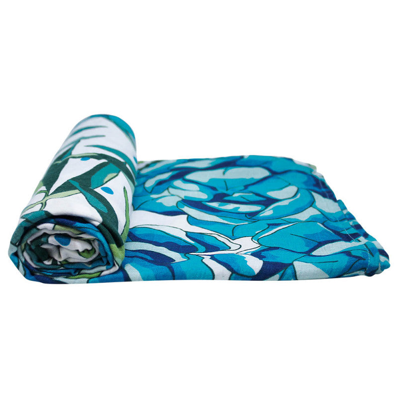 Mousseline Tommy Lise Bamboo Azure Blossom