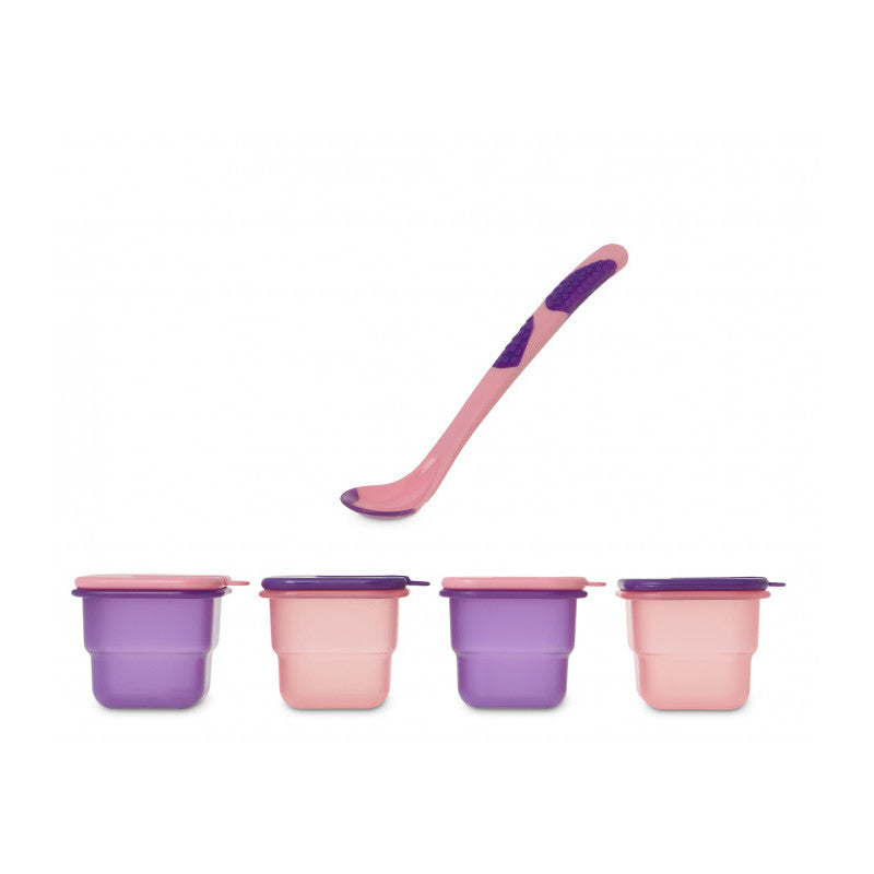 Set de cuillères avec bocaux - Rose