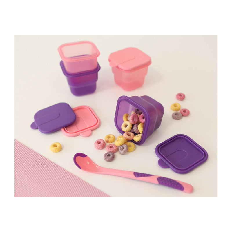 Set de cuillères avec bocaux - Rose