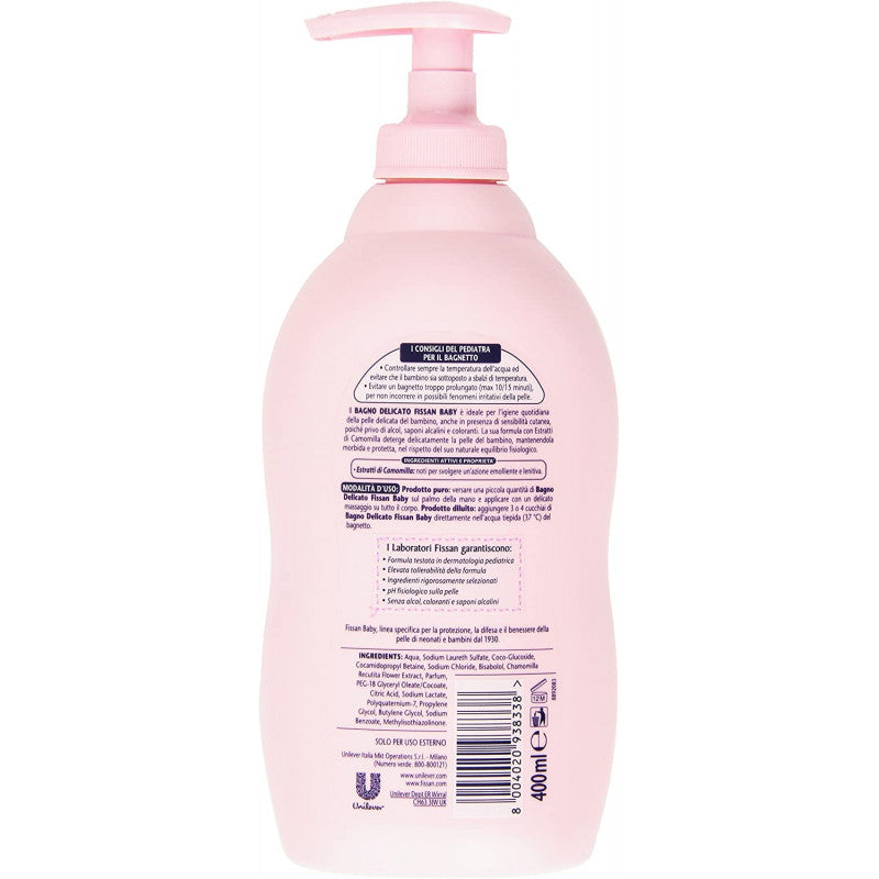 Bain moussant délicat pour bébé Fissan