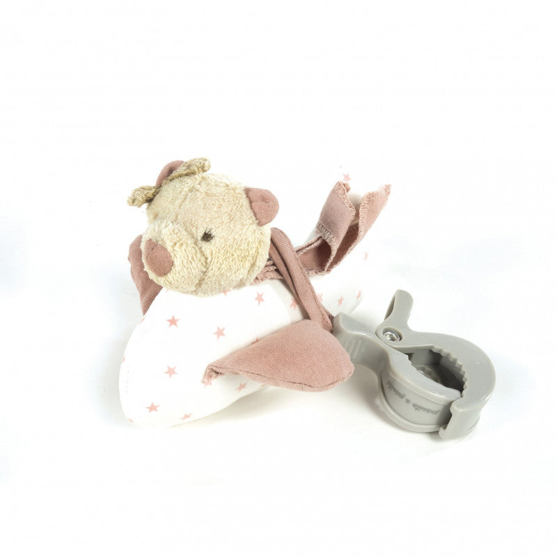 Ours en peluche en mouvement Pasito a Pasito - Rosa