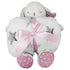 Peluche avec couverture rose