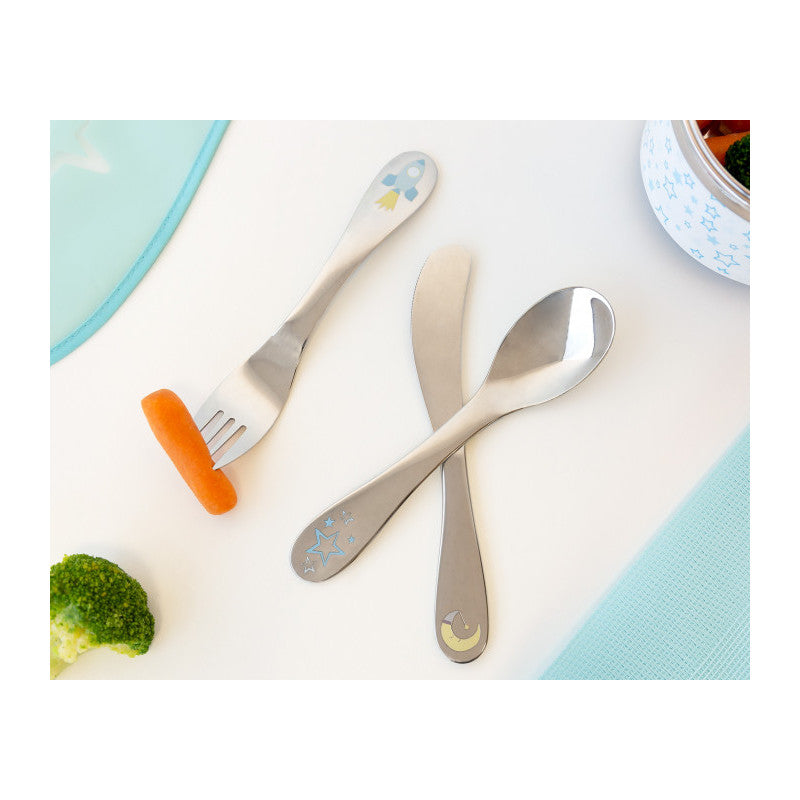 Ensemble de couverts en acier