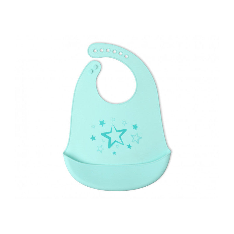 Kiokids - Bavoir Silicone - Bleu Clair