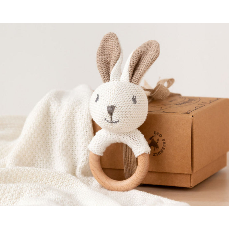 Kiokids - Hochet lapin en coton