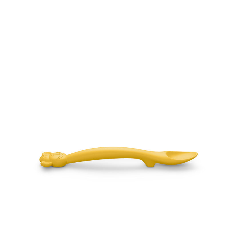 Cuillère En Silicone Pour Bébé +4 Mois - Jaune