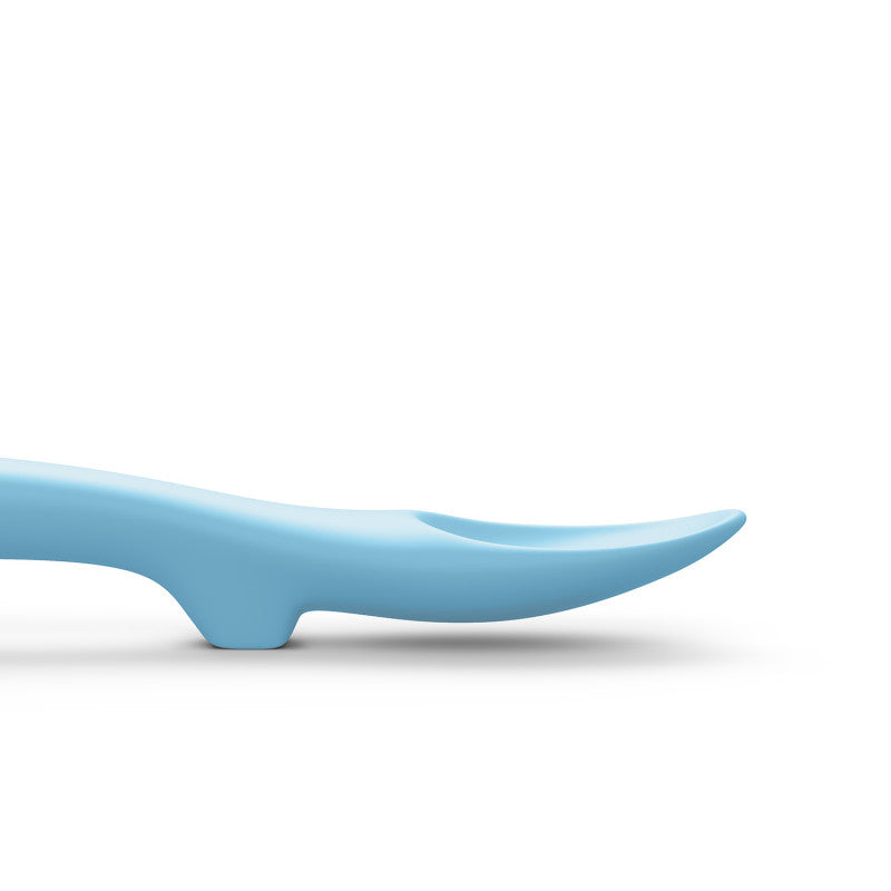 Cuillère En Silicone Pour Bébé +4 Mois - Bleu Clair