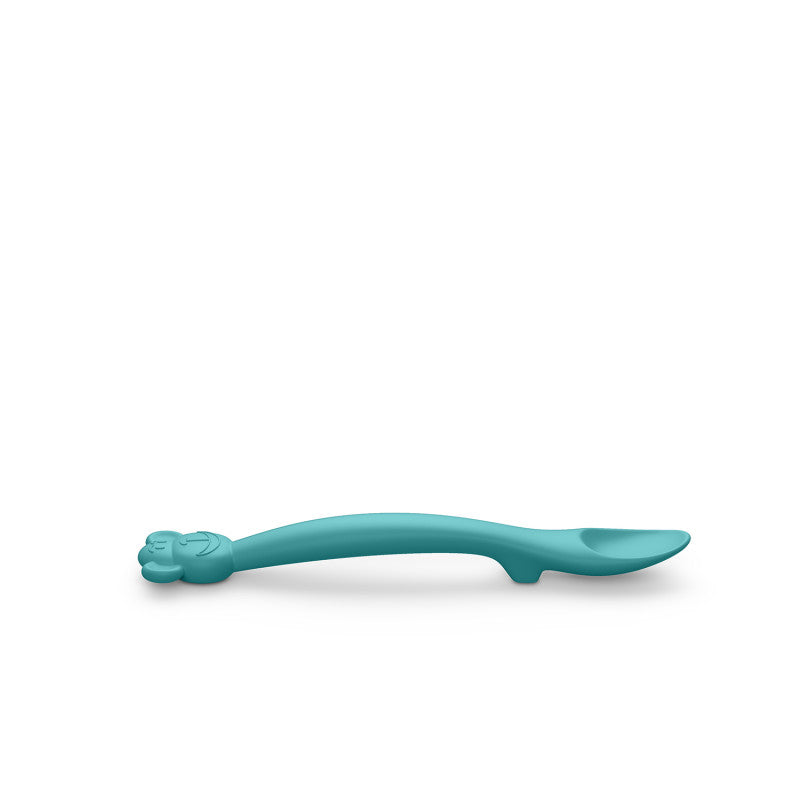 Cuillère En Silicone Pour Bébé +4 Mois - Vert