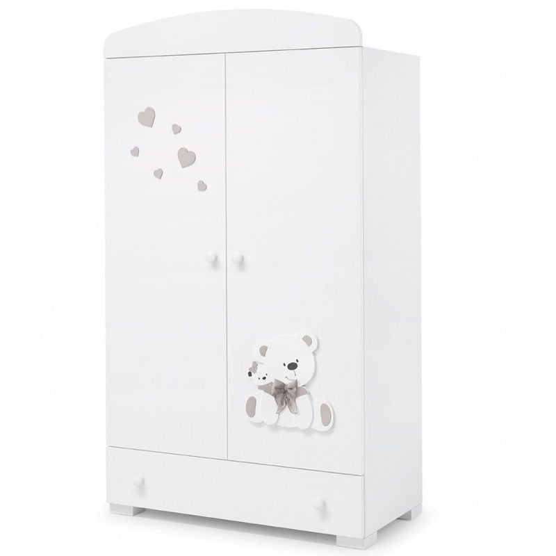 Erbesi - Armoire Tato Blanc-Gris