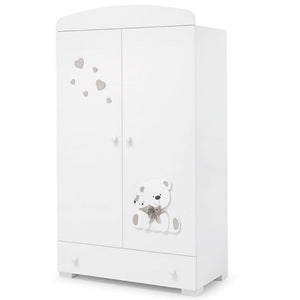 Erbesi - Armoire Tato Blanc-Gris