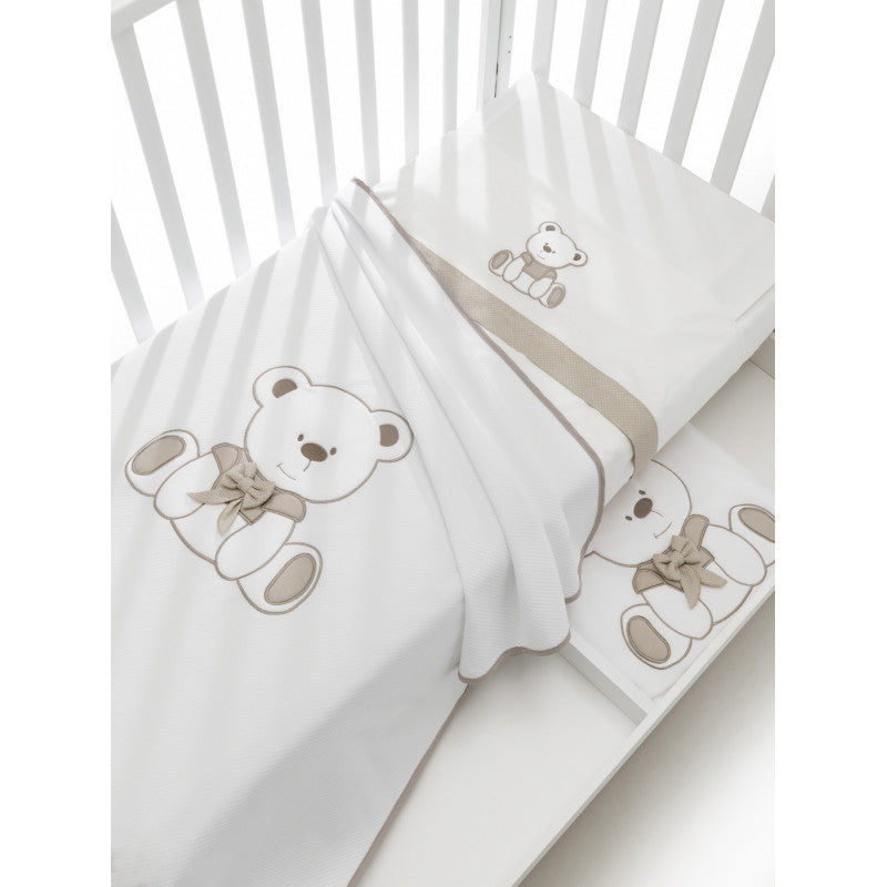 Draps et Couvertures Lit Erbesi Tato Tortora
