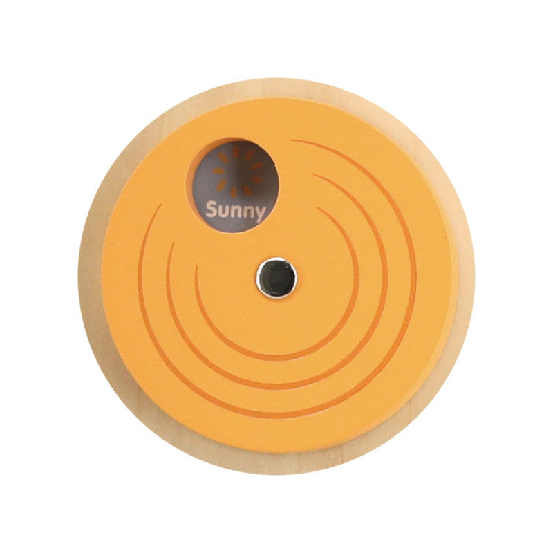 Calendrier et horloge en bois