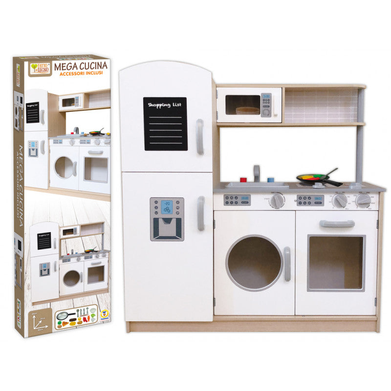 Méga cuisine en bois avec accessoires