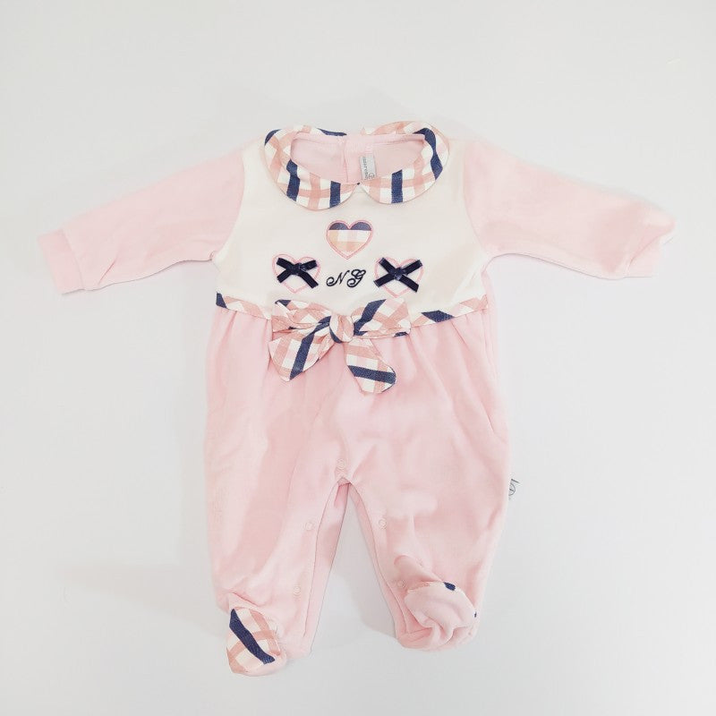 Nazareno Gabrielli Barboteuse Chenille Rose 3/6 Mois