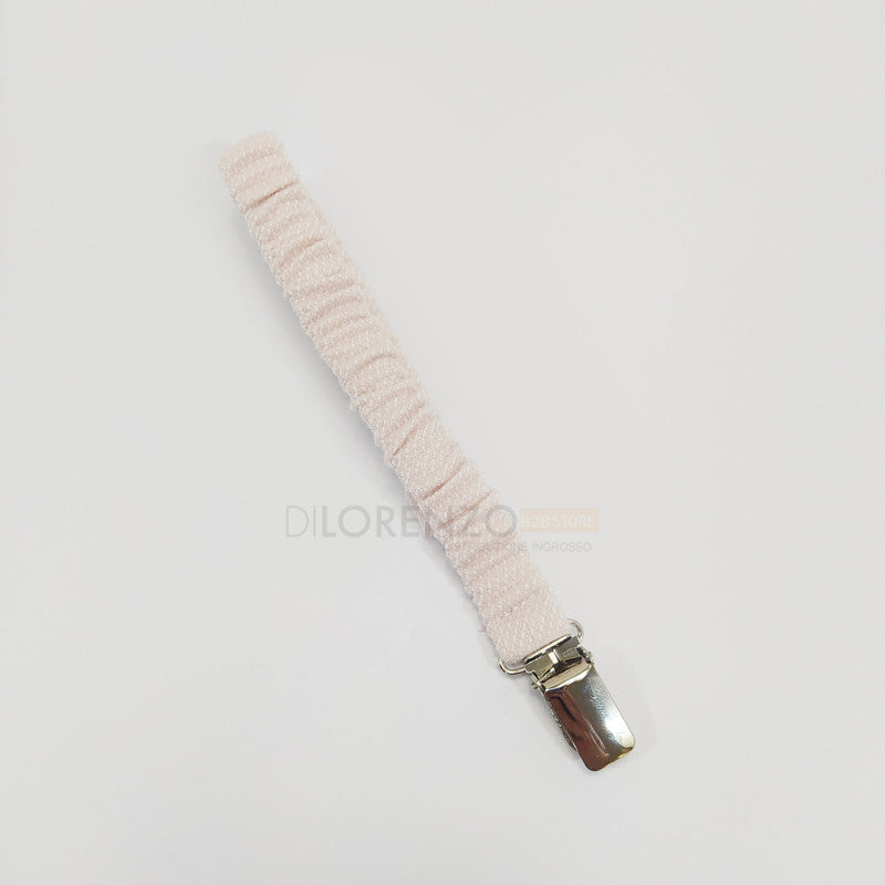 Attache Sucette en Chenille Rose Tendre et Magnifique
