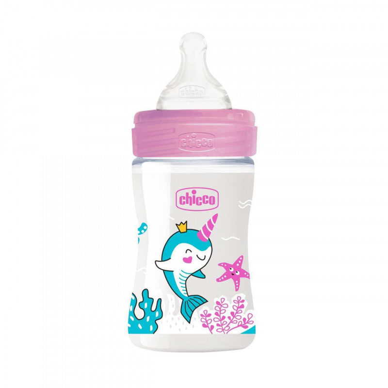 Bouteille de bien-être à débit lent en plastique rose