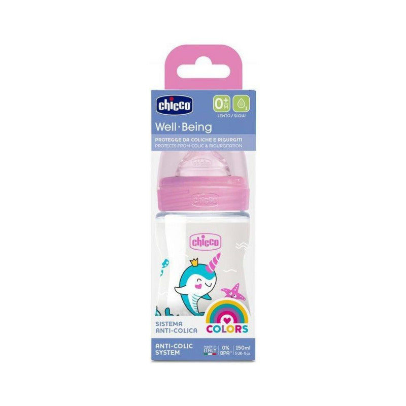 Bouteille de bien-être à débit lent en plastique rose