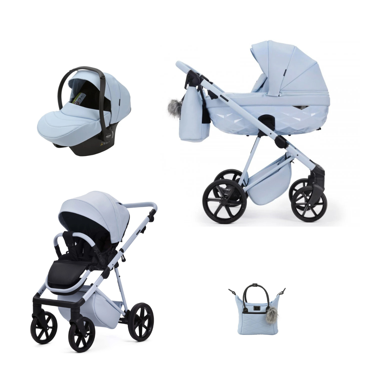 Poussettes Trios Adamex Quantum Luxurious Sky